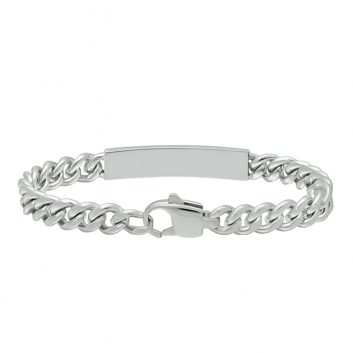 Edelstaal Graveerarmband Gourmette 9 mm 6504845 - PansiteNederland.nl