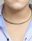 Stalen heren ketting geslepen gourmette 7,4 mm - PSN6504851 - PansiteNederland.nl