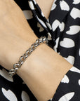 armband jasseron 9 mm met groot springslot edelstaal - 6504931