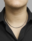 Stalen heren ketting geslepen gourmette 5 mm - PSN6504961 - PansiteNederland.nl