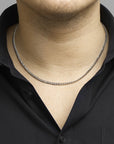 Stalen collier geslepen gourmette ketting 4,3 mm | 6504997 - PansiteNederland.nl