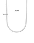 edelstaal collier slang plat 4,2 mm 42 + 4 cm 6506071