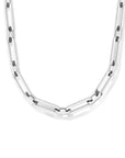 edelstaal collier paperclip vierkante buis 8 mm 43 + 3 cm 6506074