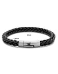 Stalen armband leer 8,6 mm PSN6506077