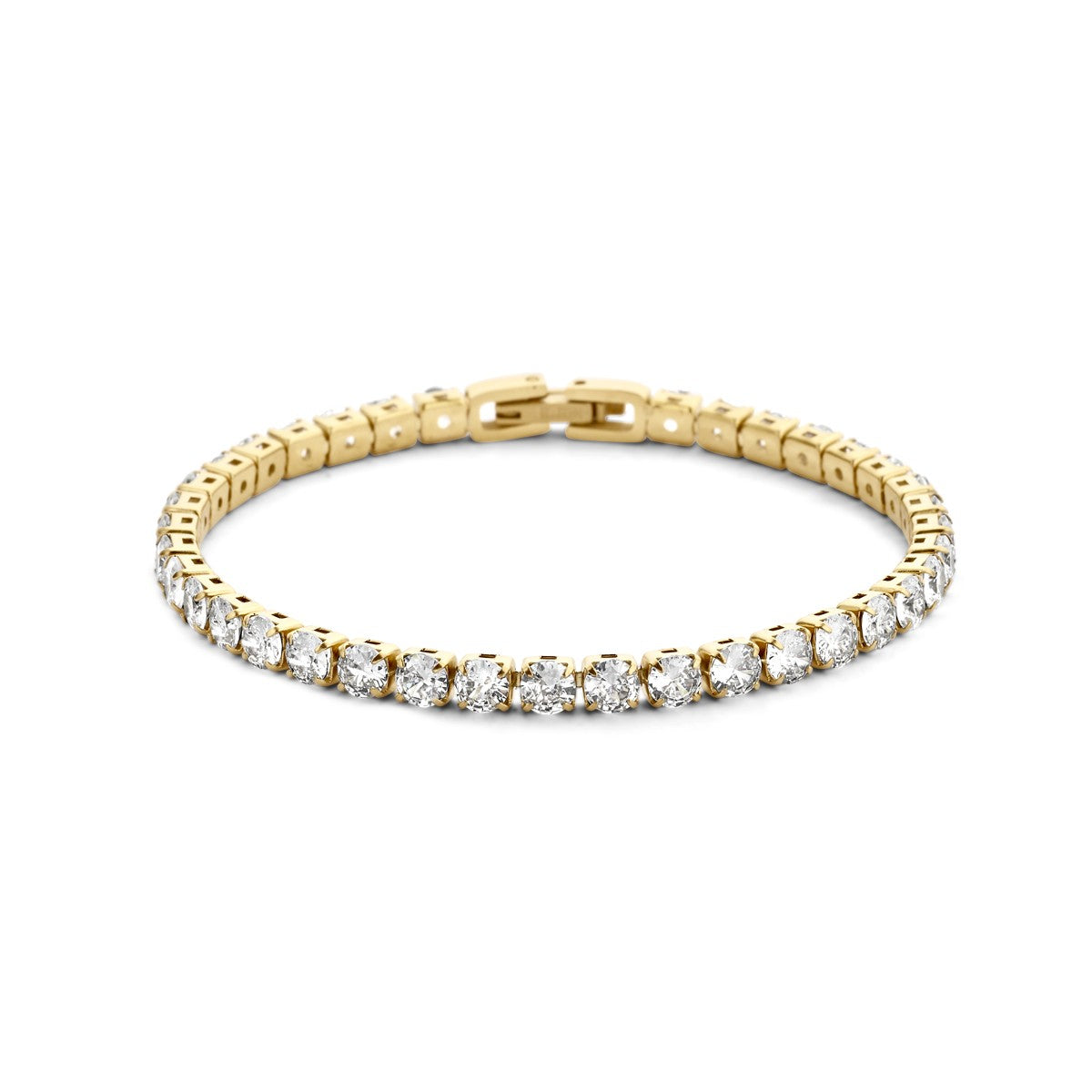 Edelstaal Tennisarmband Zirkonia 4,0 Mm 18 Cm Ion Plating 6506086 - PansiteNederland.nl