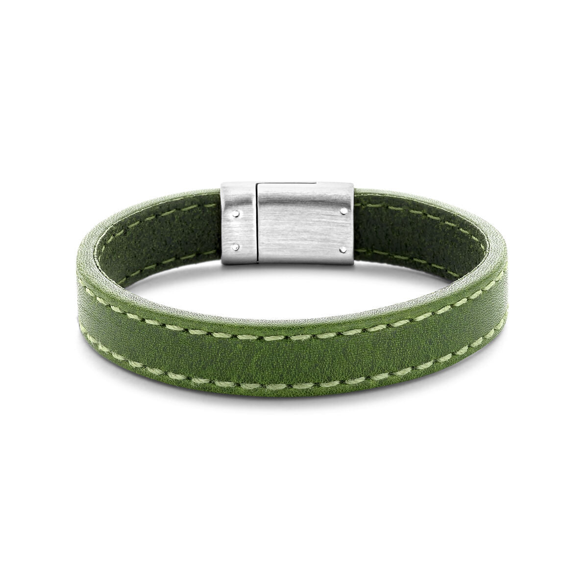 Groene Leren Armband 12,5 mm met Magneetsluiting - 6506131, exclusief en kwalitatief hoogwaardig. Ontdek nu!