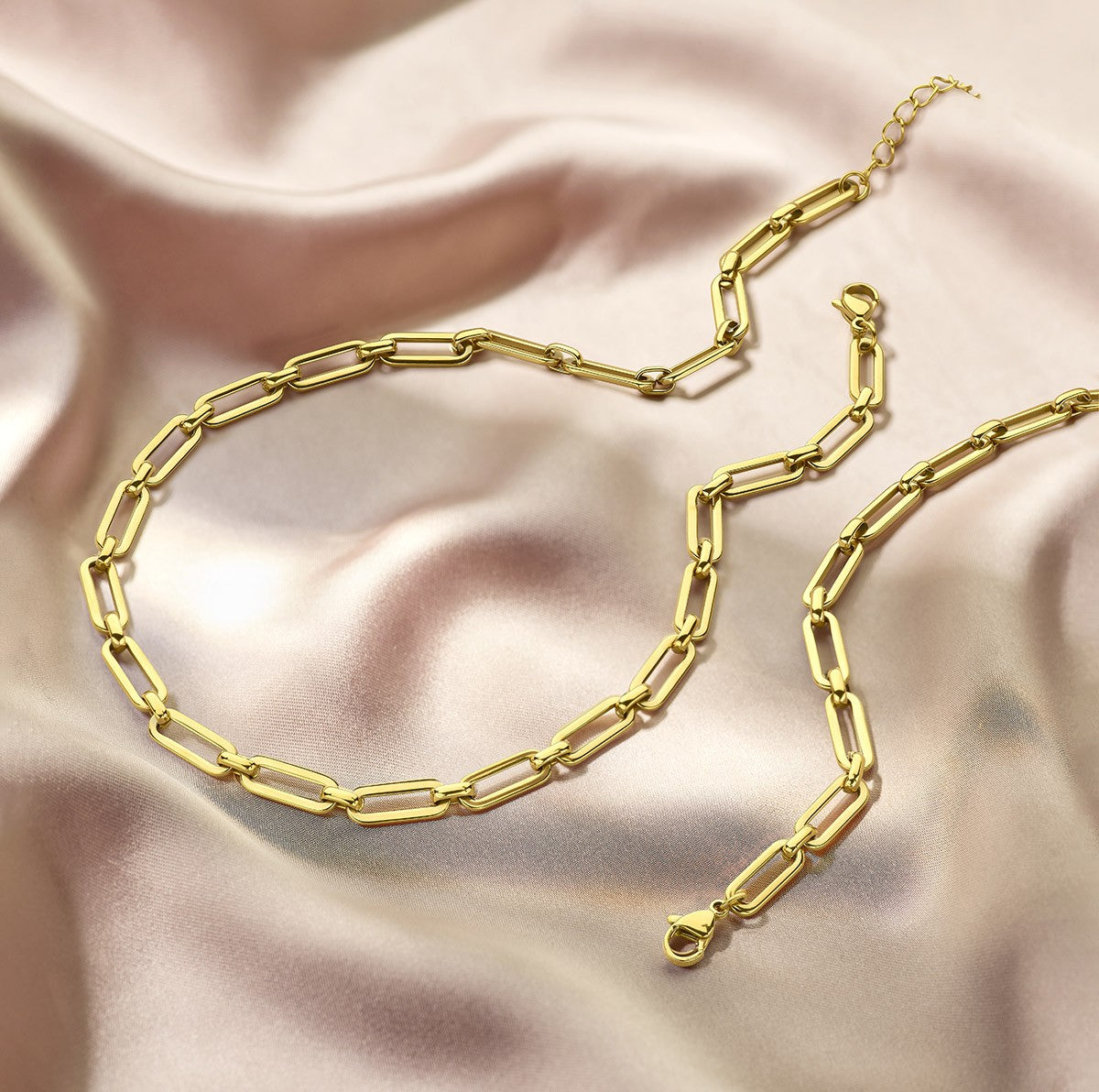Collier ion plating 5,5 mm 40 + 5 cm edelstaal