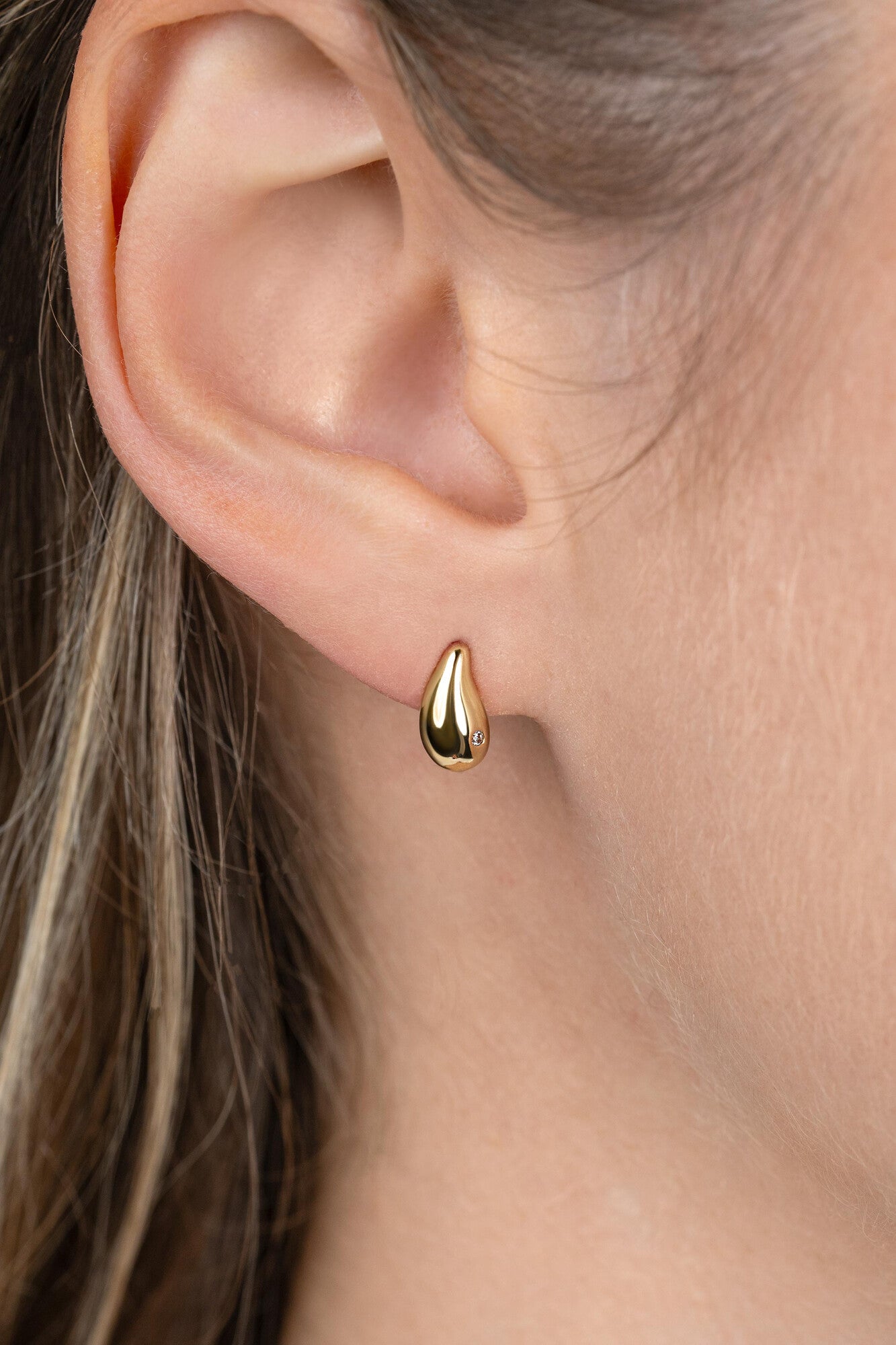 ZINZI 14K Gouden Oorbellen ZGO558 wit