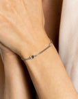 ZINZI zilveren gourmet armband met drie glanzende hartjes 17-20cm ZIA2408 - PansiteNederland.nl