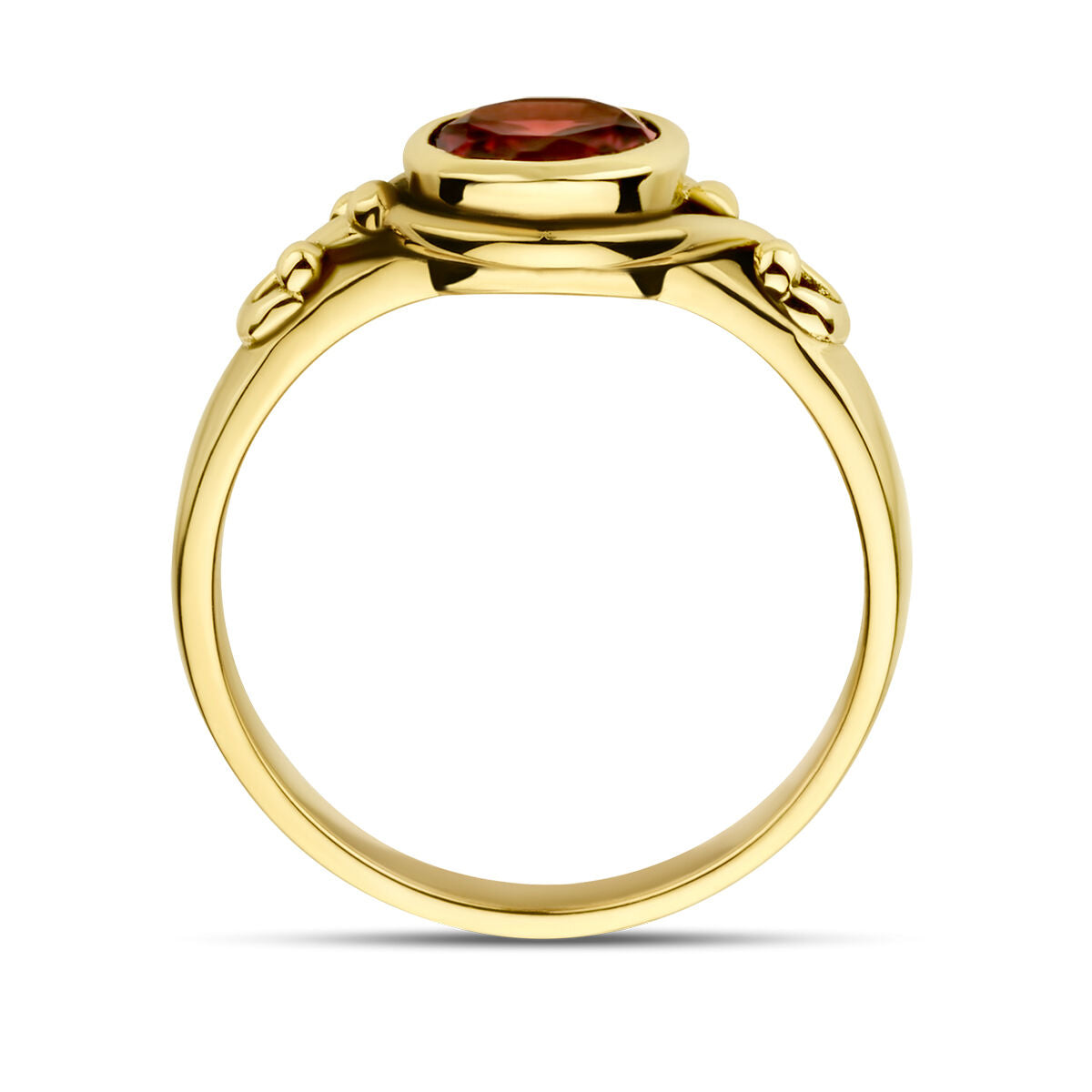 Fantasy Collection 14K Geelgouden Ring met Granaat 4027314