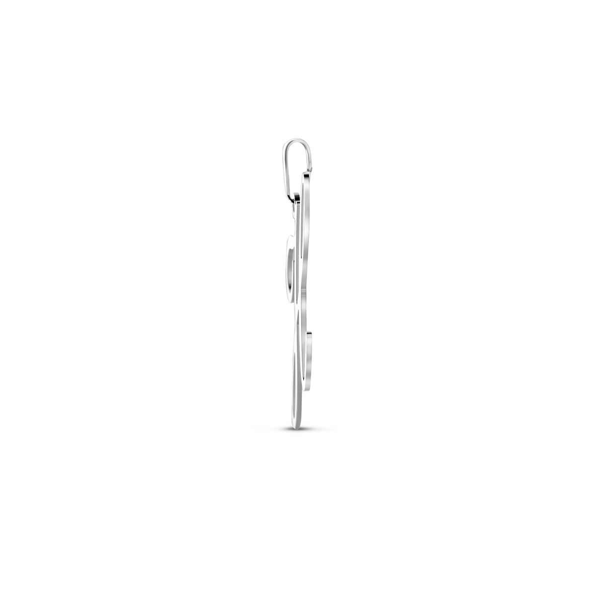 Hanger sierletter H 30 mm zilver #Letter_H