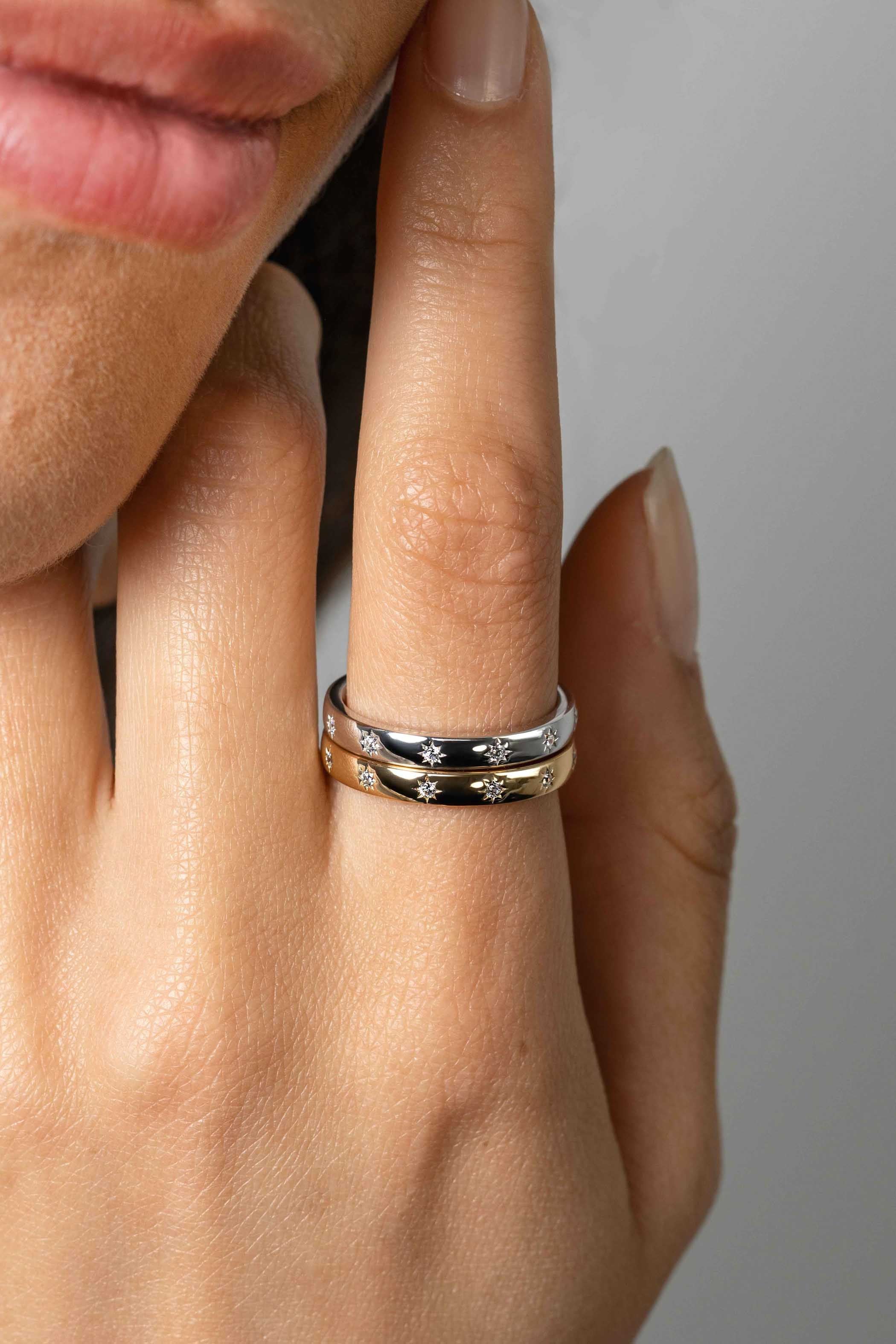 ZINZI Verguld Zilveren Ring met Witte Zirkonia - ZIR2491Y