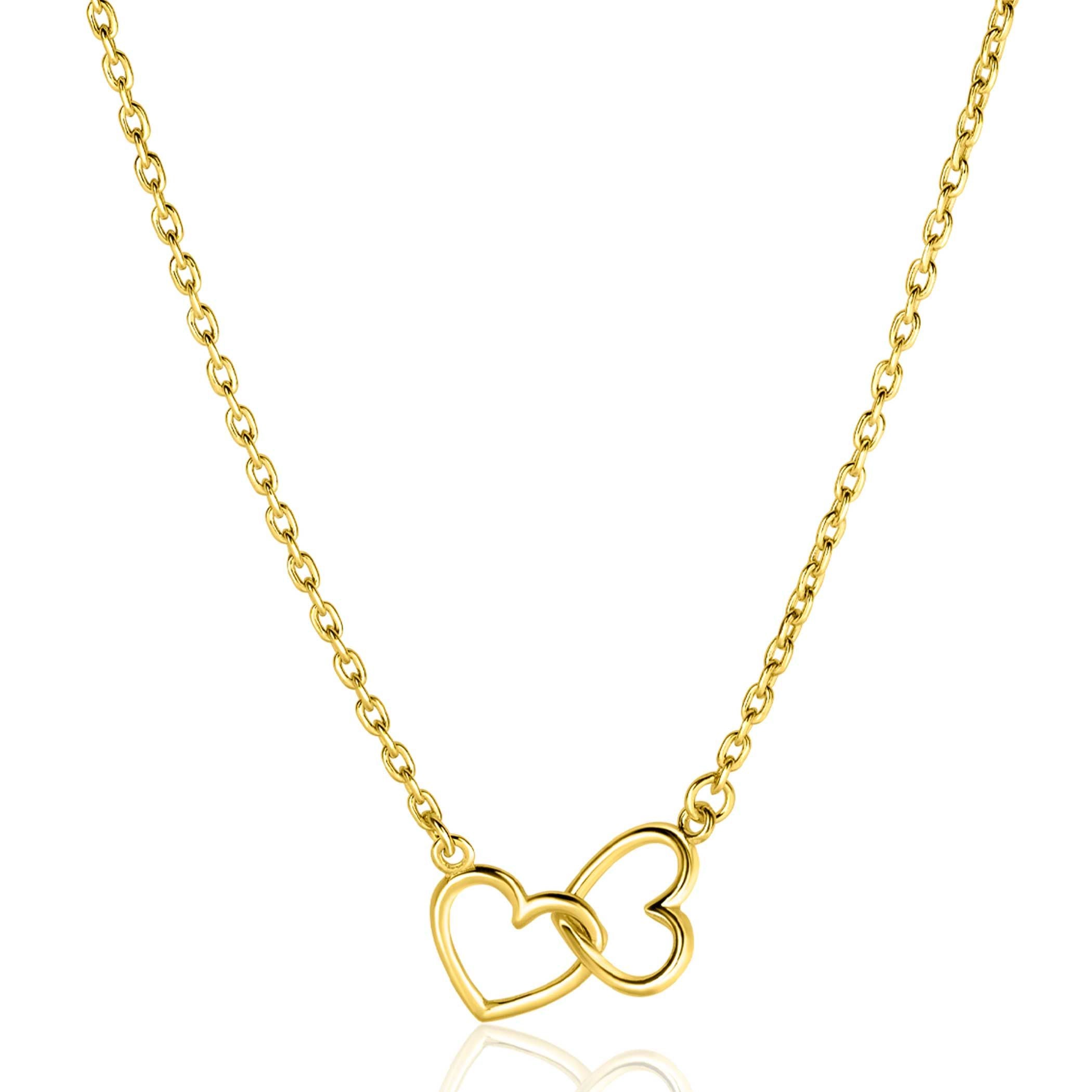 ZINZI Verguld Zilveren Ketting 40-45cm - ZIC2513G