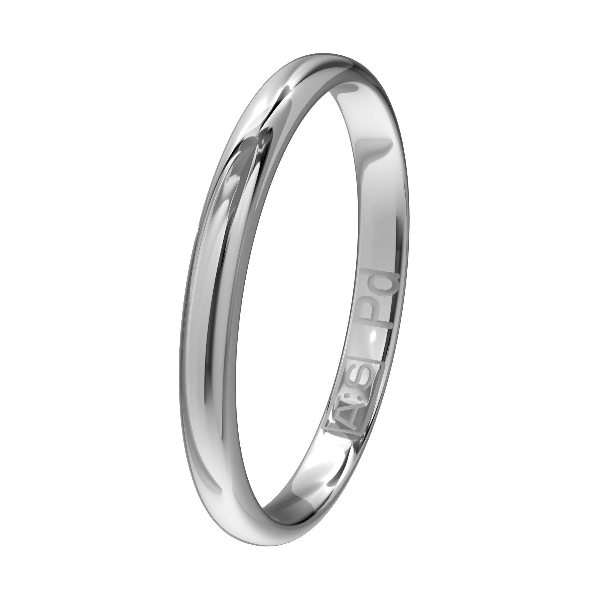 Aller Spanninga Trouwring 104 Palladium 585