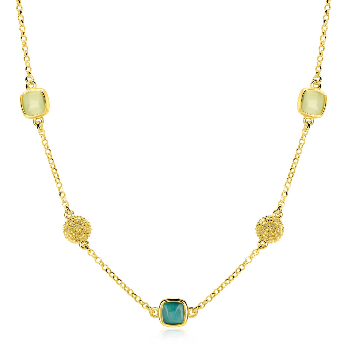 ZINZI Verguld Zilveren Ketting ZIC2904
