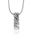 ZINZI zilveren hanger rechthoek met gedraaid effect en witte zirconia's 20mm ZIH2244 - PansiteNederland.nl