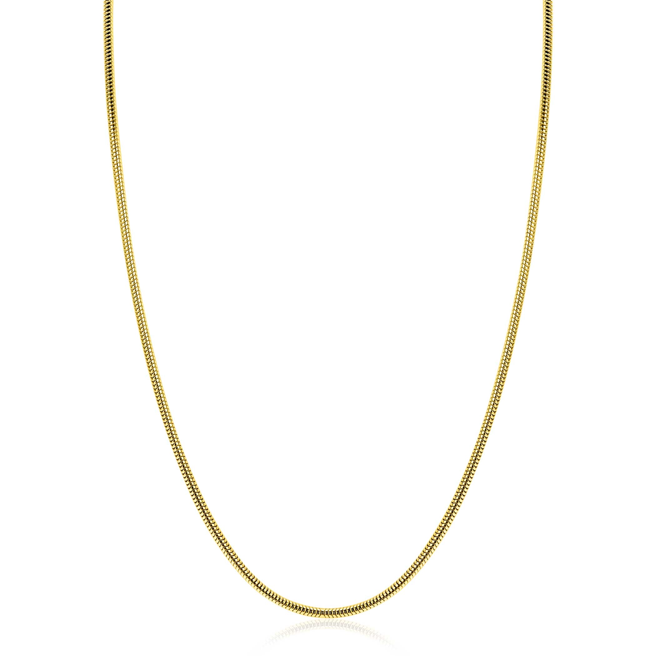 ZINZI Verguld Zilveren Ketting - ZIC2849G