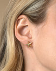ZINZI gold plated zilveren oorstekers grote zeester 13mm ZIO2641 - PansiteNederland.nl