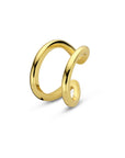 Zilveren vergulde ear cuff 12 mm 1 micron - 2104165