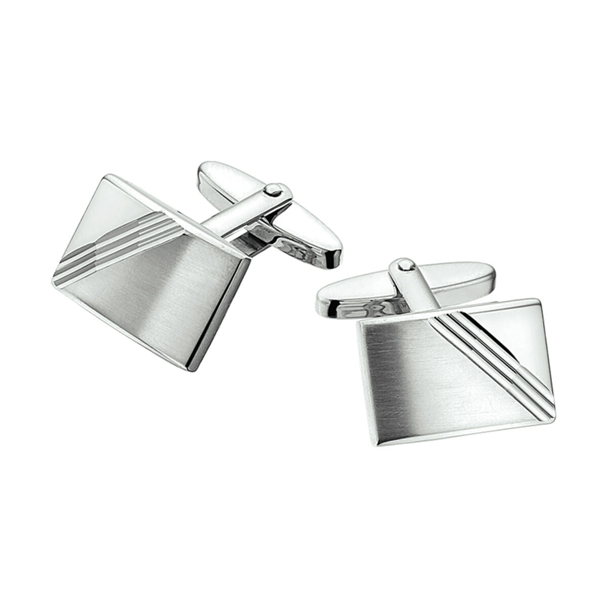 Fantasy Collection Gerhodineerd Zilveren Manchetknopen voor Heren 1320365