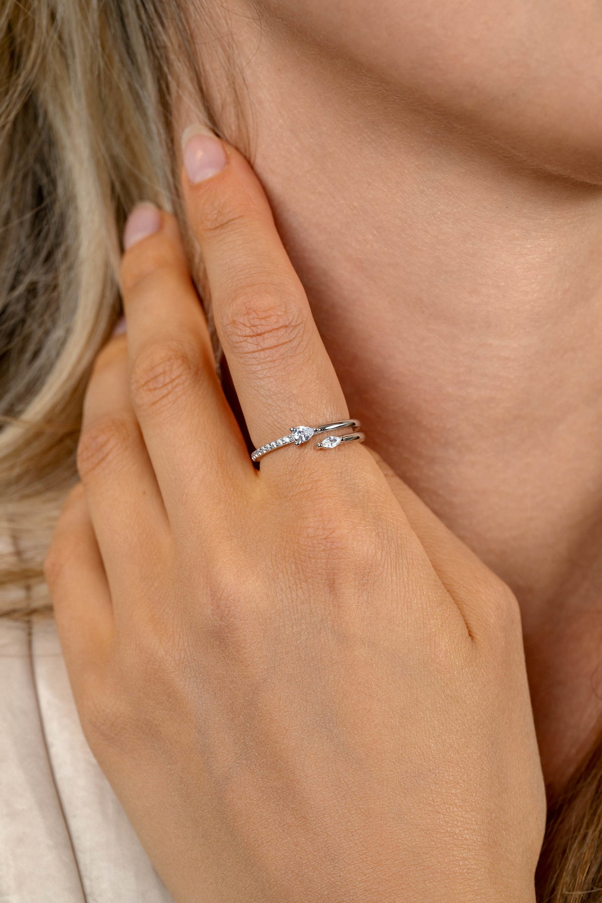 ZINZI Zilveren Ring met Witte Zirkonia ZIR2689