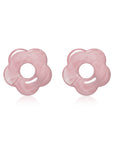 ZINZI oorbedels bloem roze kunststof 26mm ZICH2720R - PansiteNederland.nl