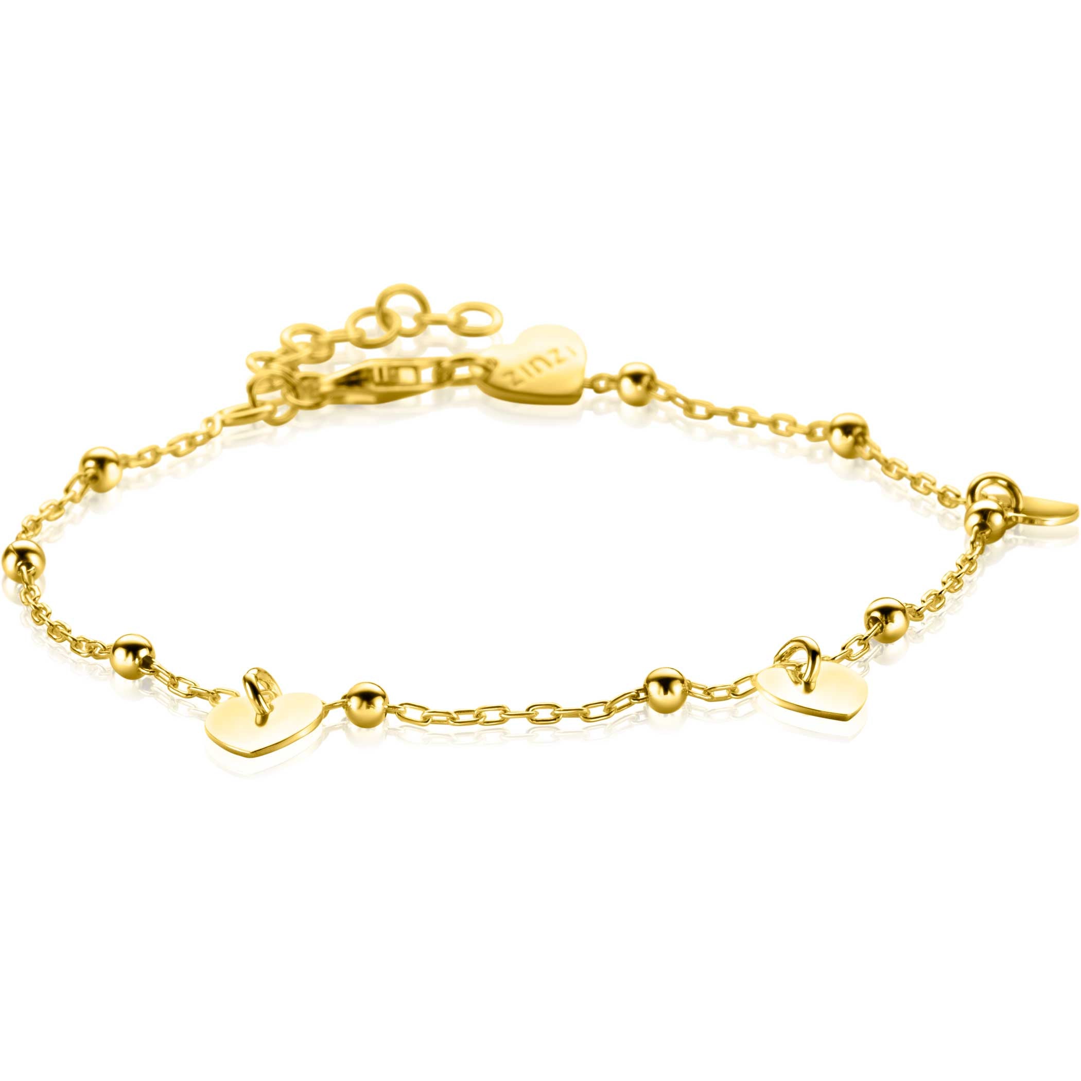 ZINZI Verguld Zilveren Armband 17 - 20 cm - ZIA2531G