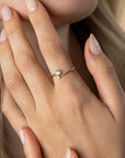 ZINZI Gold 14 krt gouden ring met twee vierpootszettingen, bezet met ronde witte zirkonia's (7mm) ZGR462 - PansiteNederland.nl