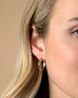 Zinzi gold plated zilveren oorringen gladde met ronde buis 3mm met luxe klapsluiting 20mm – ZIO2602G - PansiteNederland.nl