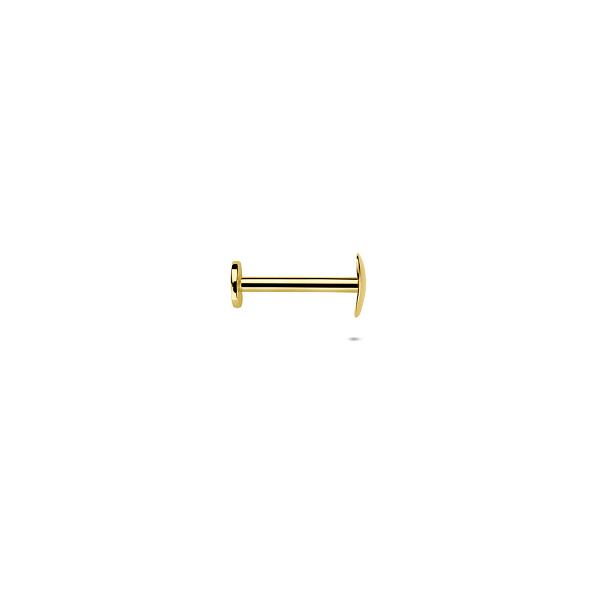 Fantasy Collection Flat back piercing hartje 4 mm 14K geelgoud