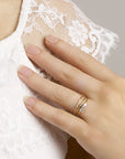 14K Geelgoud Ring Diamant 0.02Ct H P1 4021743 - PansiteNederland.nl