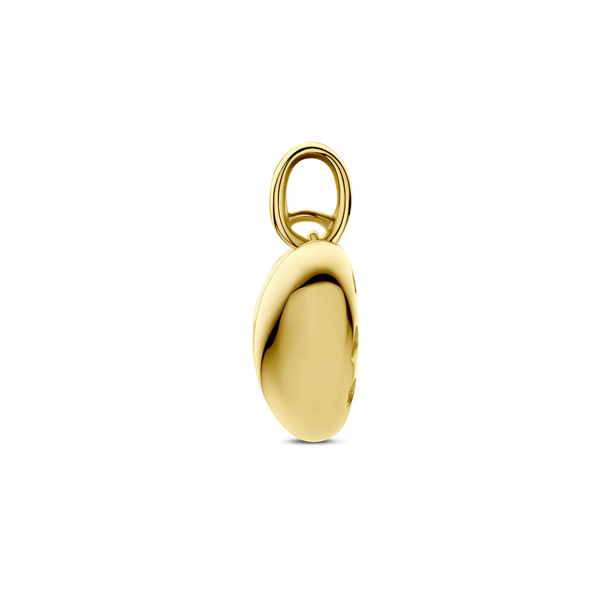 Hanger hart 9K geelgoud 12 mm