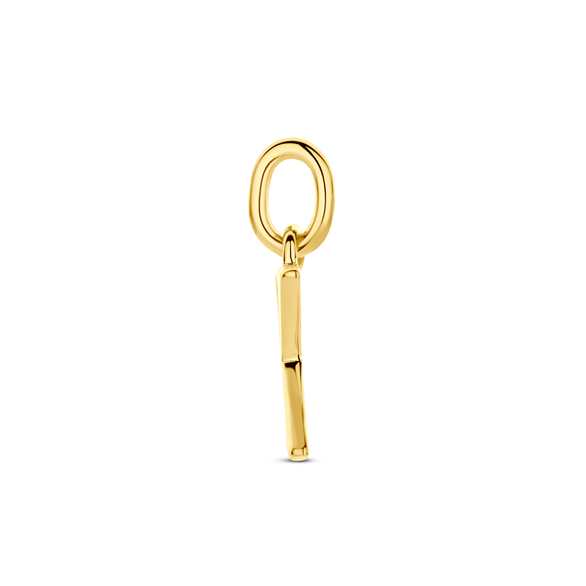 Hanger letter X 12 mm 14K geelgoud #Letter_X