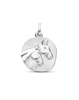 zilver gerhodineerd hanger paard poli/mat 16 mm 1340461 - PansiteNederland.nl