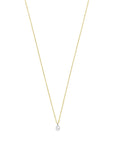 18K geelgoud collier diamant 40 - 42 - 44 cm 0.10ct g si 7000196
