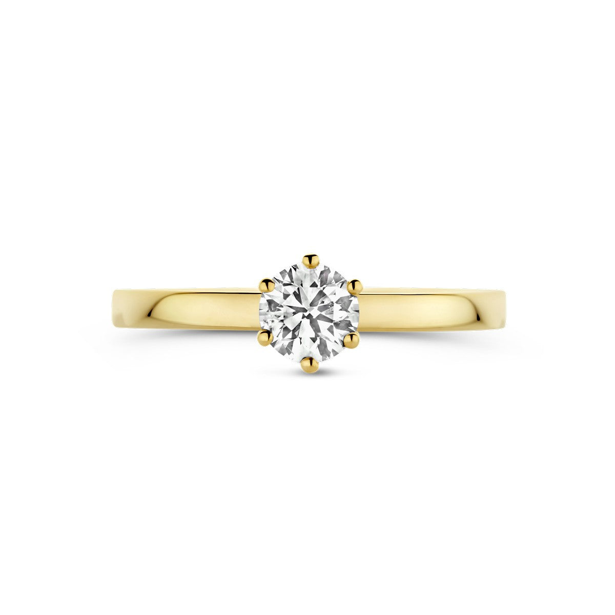 18K Geelgoud Ring Diamant 0.50Ct H Si 7000197 - PansiteNederland.nl