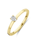 18K Geelgoud Ring Diamant 0.15Ct G Vsi 7000214 - PansiteNederland.nl