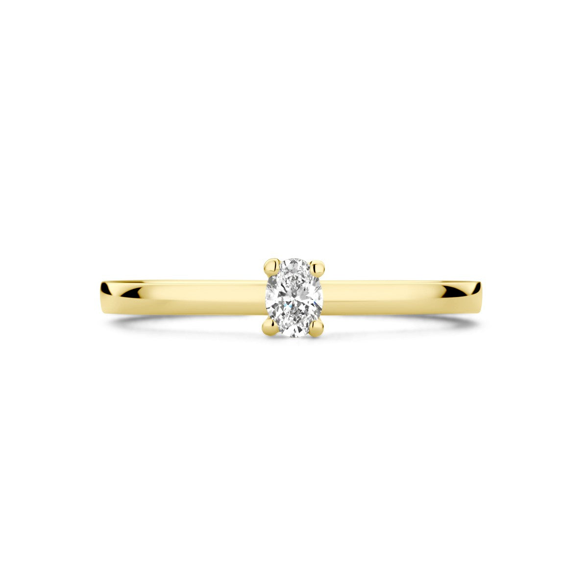 18K Geelgoud Ring Diamant 0.15Ct G Vsi 7000214 - PansiteNederland.nl