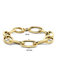 18K Geelgoud Armband Paperclip Ronde Buis 12,5 Mm 19 Cm 7000246