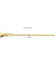 18K geelgoud collier anker gediamanteerd 1,1 mm 41 - 43 - 45 cm 7000258