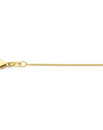 18K geelgoud collier gourmette 4-zijdes geslepen 1,0 mm 41 - 43 - 45 cm 7000262