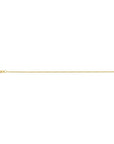 18K geelgoud collier gourmette 4-zijdes geslepen 1,0 mm 41 - 43 - 45 cm 7000262
