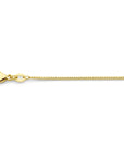 18K geelgoud collier gourmette 4-zijdes geslepen 1,2 mm 41 - 43 - 45 cm 7000263