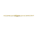 18K geelgoud Collier paperclip vierkante buis 3,0 mm 45 cm 7000278 - PansiteNederland.nl