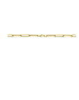 18K geelgoud collier paperclip vierkante buis 6,0 mm 45 cm 7000280 - PansiteNederland.nl