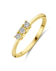 18K Geelgoud Ring Diamant 0.12Ct H Si 7000293 - PansiteNederland.nl
