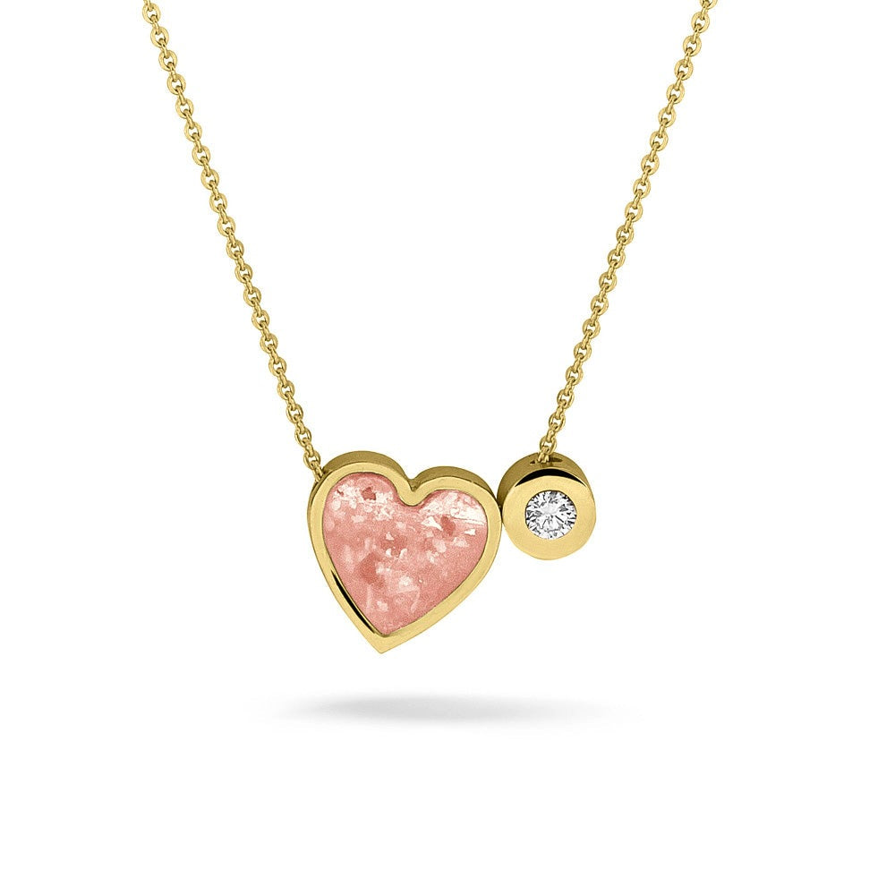 See You Mini hart ashanger in goud met collier – 701 – afbeelding 3