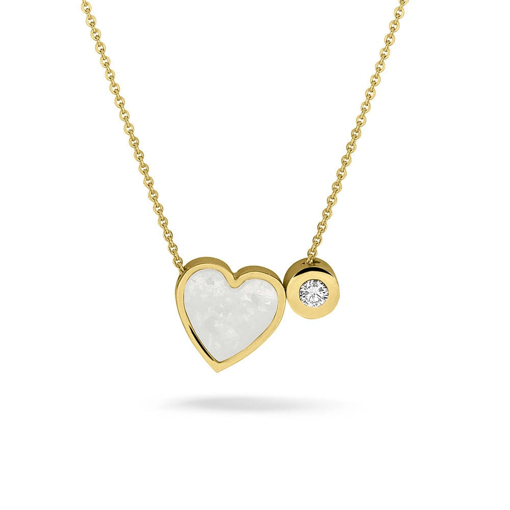 See You Mini hart ashanger in goud met collier – 701 – afbeelding 7