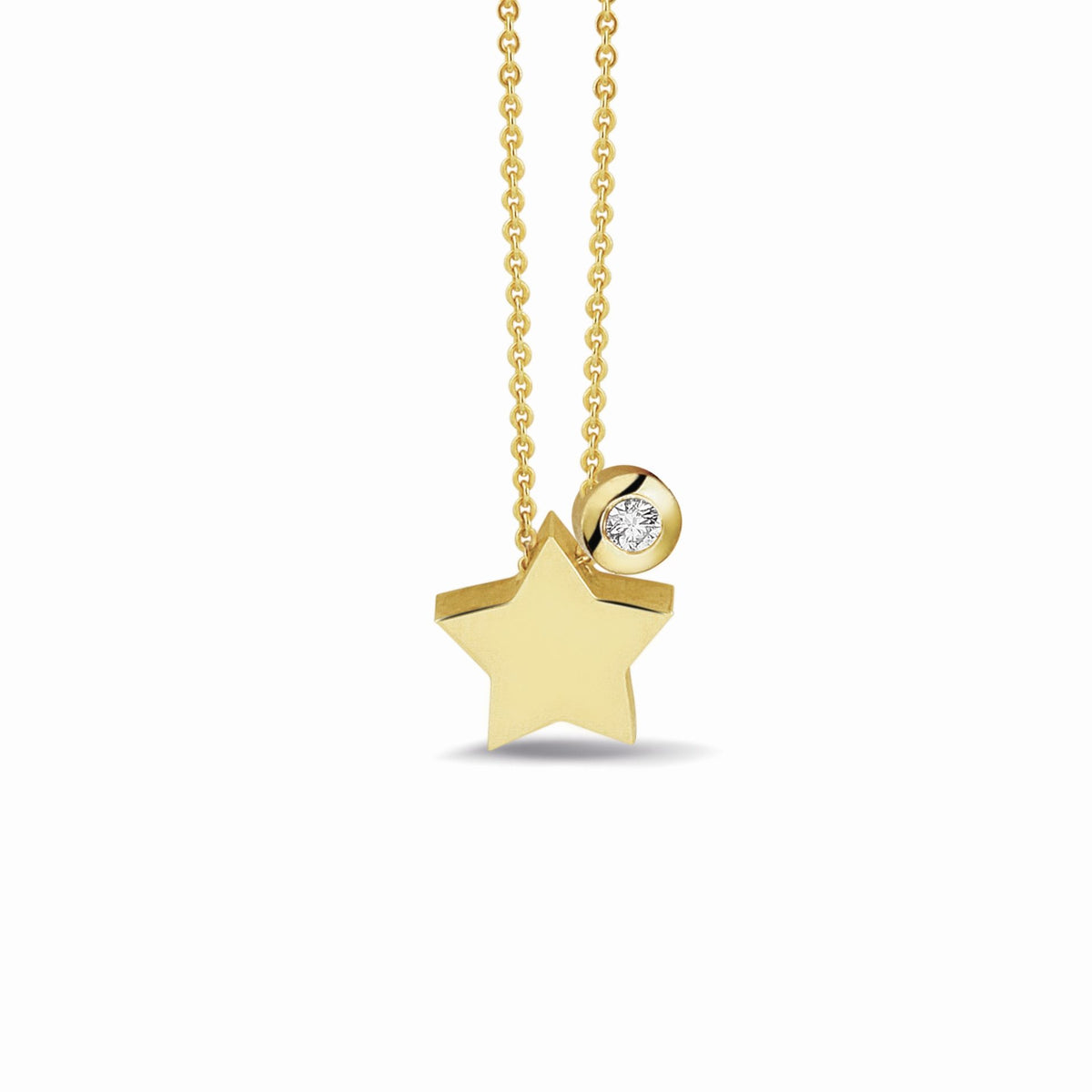 See You Gouden mini ster met steen voor as – 702 – afbeelding 1