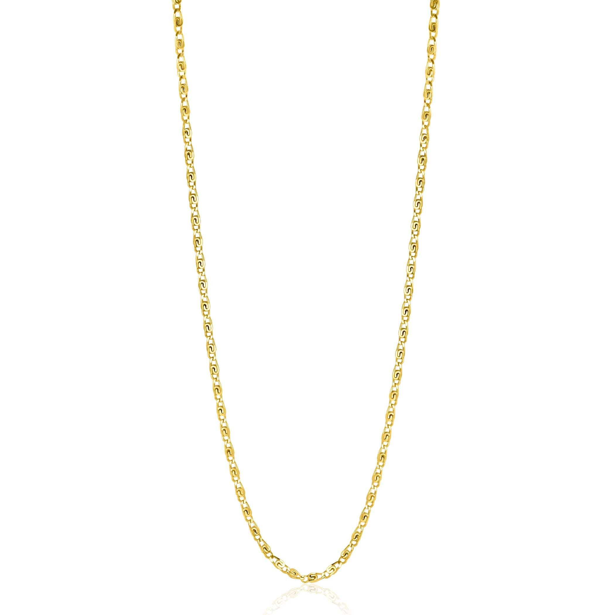 ZINZI Verguld Zilveren Ketting 42-45cm - ZIC2479G